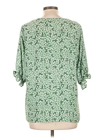Well Worn 3/4 Sleeve Blouse (view 2)