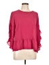 Krazy Kat 100% Polyester Pink 3/4 Sleeve Blouse Size L - photo 1