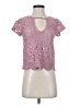 Express Pink Short Sleeve Blouse Size XS - photo 1