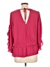 Krazy Kat 100% Polyester Pink 3/4 Sleeve Blouse Size L - photo 2