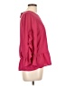 Krazy Kat 100% Polyester Pink 3/4 Sleeve Blouse Size L - photo 4