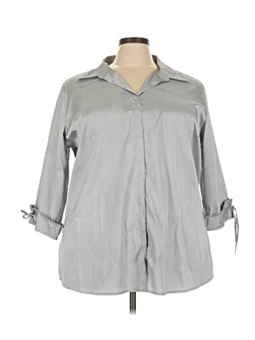 Andrew & Co 3/4 Sleeve Button-Down Shirt (view 1)