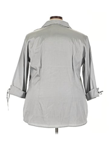 Andrew & Co 3/4 Sleeve Button-Down Shirt (view 2)
