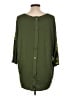 Coldwater Creek 100% Polyester Green Yellow 3/4 Sleeve Blouse Size L - photo 2