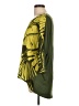 Coldwater Creek 100% Polyester Green Yellow 3/4 Sleeve Blouse Size L - photo 5