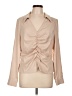 Shein Tan Long Sleeve Blouse Size 12 - photo 1