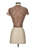 Cotton On Brown Short Sleeve Blouse Size S - photo 2