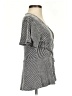 Caution to the Wind Gray Short Sleeve Blouse Size XS (estimated) - photo 4