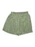 Unbranded 100% Polyester Stripes Green Shorts Size L - photo 1