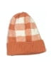 Unbranded Checkered-gingham Orange Beanie One size - photo 1