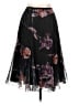 Komarov 100% Polyester Floral Black Formal Skirt Size Lg (3) - photo 1