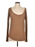 Splendid Brown Long Sleeve Henley Size L - photo 1