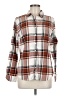 Weatherproof Plaid Brown Long Sleeve Button-Down Shirt Size M - photo 1