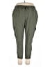 Boutique + 100% Lyocell Solid Green Cargo Pants Size 2X - photo 1