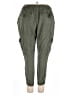Boutique + 100% Lyocell Solid Green Cargo Pants Size 2X - photo 2