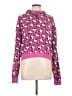 Hello Kitty 100% Polyester Animal Print Pink Pullover Sweater Size L - photo 1