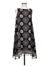 Max Studio 100% Polyester Paisley Gray Casual Dress Size S - photo 1