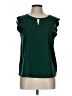 Shein Green Sleeveless Blouse Size L - photo 1