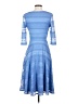 Sangria Blue Cocktail Dress Size 4 - photo 2