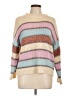 Cotton Emporium Stripes Tan Pullover Sweater Size L - photo 1
