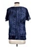 DressBarn Stars Blue Short Sleeve Blouse Size L - photo 2