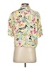 FB Sister Floral Yellow Short Sleeve Blouse Size XS - photo 2