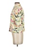 FB Sister Floral Yellow Short Sleeve Blouse Size XS - photo 5