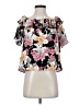 Shein Black Short Sleeve Blouse Size 4 - photo 1