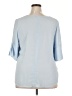 ELOQUII 100% Polyester Blue Short Sleeve Blouse Size 18 - photo 2