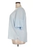 ELOQUII 100% Polyester Blue Short Sleeve Blouse Size 18 - photo 5