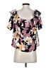 Shein Black Short Sleeve Blouse Size 4 - photo 2