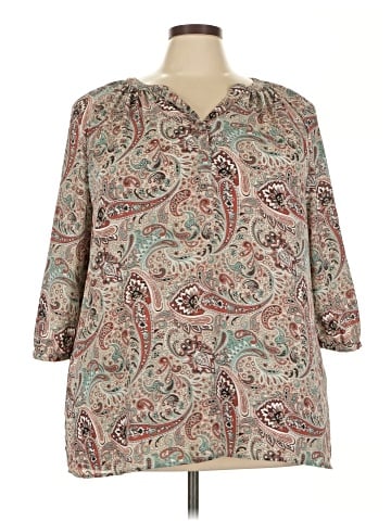 Roz & Ali 3/4 Sleeve Blouse (view 1)