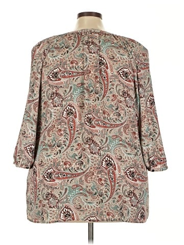 Roz & Ali 3/4 Sleeve Blouse (view 2)