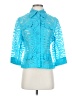 Clara S. Teal 3/4 Sleeve Blouse Size S - photo 1
