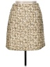 Hutch 100% Polyester Tweed Tan Casual Skirt Size 14 - photo 1