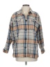 Lucky Brand 100% Cotton Plaid Tan Jacket Size S - photo 1