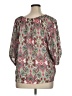 NY Collection 100% Polyester Pink 3/4 Sleeve Blouse Size XL - photo 2