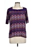Elizabeth Purple Short Sleeve Blouse Size L (estimated) - photo 1