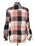 Adora 100% Rayon Color Block Pink Long Sleeve Button-Down Shirt Size L - photo 2