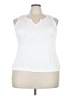 Unbranded 100% Polyester White Sleeveless Blouse Size 3X - photo 1