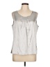 Chico's Silver Sleeveless Blouse Size Lg (2) - photo 1