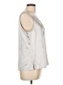 Chico's Silver Sleeveless Blouse Size Lg (2) - photo 4