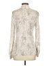 Chico's Silver Long Sleeve Top Size Med (1) - photo 2