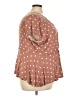 ModCloth Polka Dots Brown Short Sleeve Blouse Size 4X - photo 4