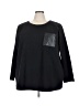 Ulla Popken Black 3/4 Sleeve T-Shirt Size 26 - photo 1