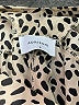 Adrienne 100% Polyester Animal Print Tan Short Sleeve Blouse Size S - photo 7