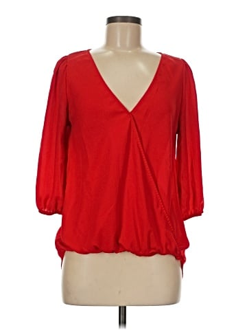 Buttons 3/4 Sleeve Blouse (view 1)