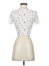Shein White Short Sleeve Top Size 4 - photo 2