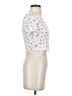Shein White Short Sleeve Top Size 4 - photo 4