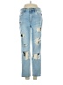 PacSun 100% Cotton Graphic Blue Jeans Size 26 waist - photo 1